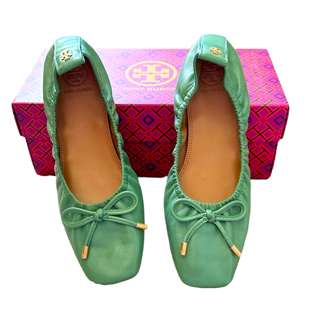 Tory Burch Square Toe Ballet Flats
